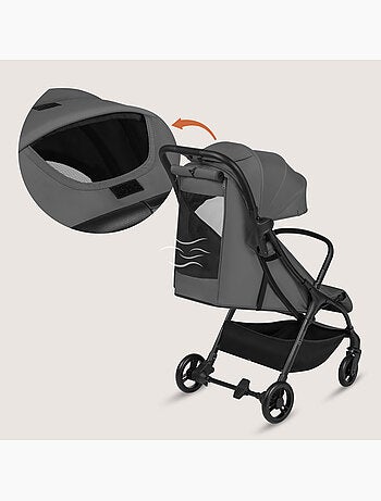 Passeggino ultracompatto LIONELO Agia - Leggero - Fino a 4 anni - Ampio cestino - Chiusura rapida