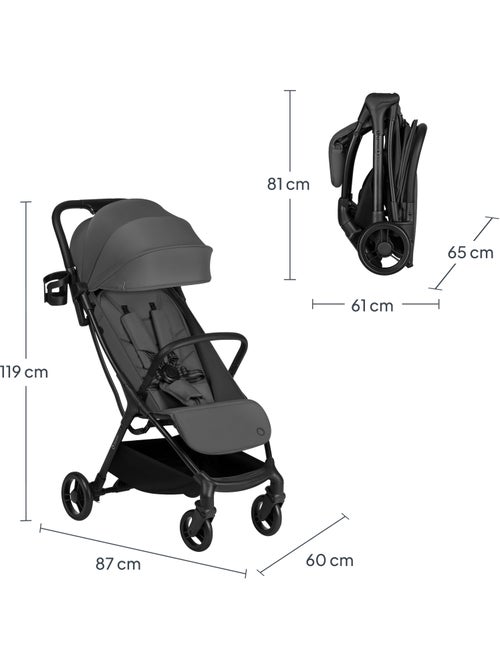 Passeggino ultracompatto LIONELO Agia - Leggero - Fino a 4 anni - Ampio cestino - Chiusura rapida - Kiabi Passeggino ultracompatto LIONELO Agia - Leggero - Fino a 4 anni - Ampio cestino - Chiusura rapida - Kiabi
