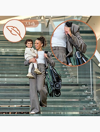 Passeggino ultracompatto LIONELO Bess - Compatibile con l'aereo - Leggero - Chiusura rapida