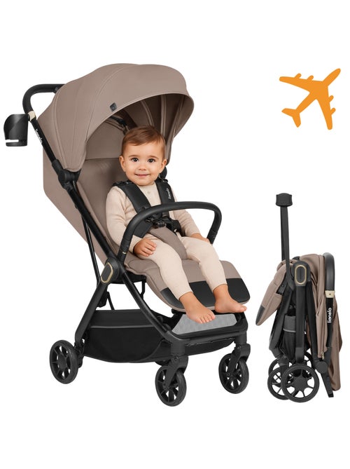 Passeggino ultracompatto LIONELO Bess - Compatibile con l'aereo - Leggero - Chiusura rapida - Kiabi