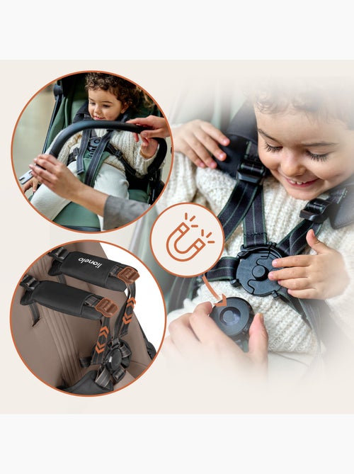 Passeggino ultracompatto LIONELO Bess - Compatibile con l'aereo - Leggero - Chiusura rapida - Kiabi