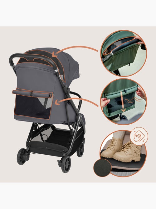 Passeggino ultracompatto LIONELO Bess - Compatibile con l'aereo - Leggero - Chiusura rapida - Kiabi
