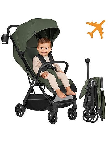 Passeggino ultracompatto LIONELO Bess - Compatibile con l'aereo - Leggero - Chiusura rapida