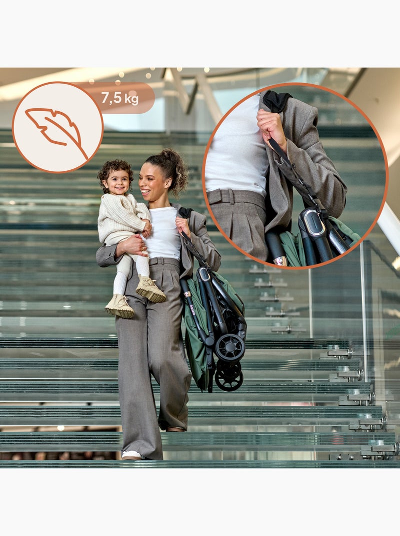 Passeggino ultracompatto LIONELO Bess - Compatibile con l'aereo - Leggero - Chiusura rapida Verde - Kiabi