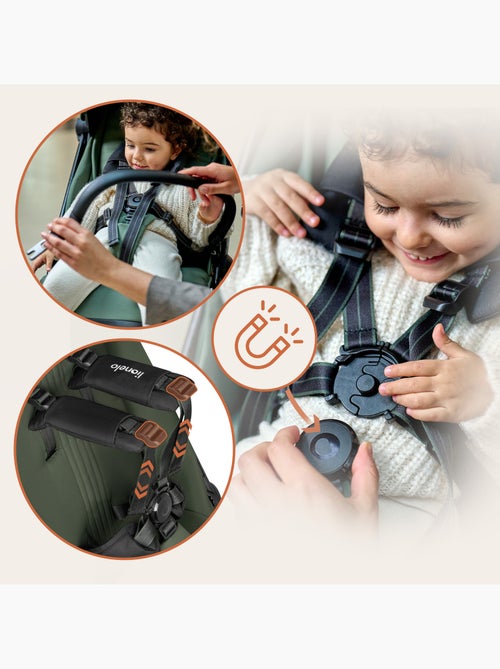 Passeggino ultracompatto LIONELO Bess - Compatibile con l'aereo - Leggero - Chiusura rapida - Kiabi