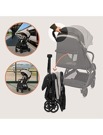 Passeggino ultracompatto LIONELO Julie Air - Compatibile con l'aereo - Leggero - Chiusura rapida