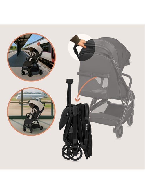 Passeggino ultracompatto LIONELO Julie Air - Compatibile con l'aereo - Leggero - Chiusura rapida - Kiabi