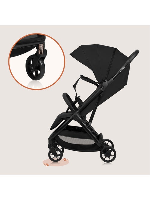 Passeggino ultracompatto LIONELO Julie Air - Compatibile con l'aereo - Leggero - Chiusura rapida - Kiabi