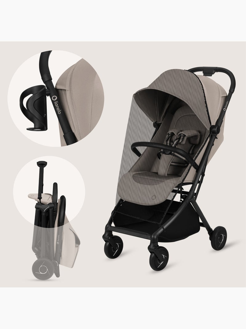 Passeggino ultracompatto LIONELO Sia - Ultraleggero: 5,9 kg - Compatibile con il trasporto aereo Beige - Kiabi