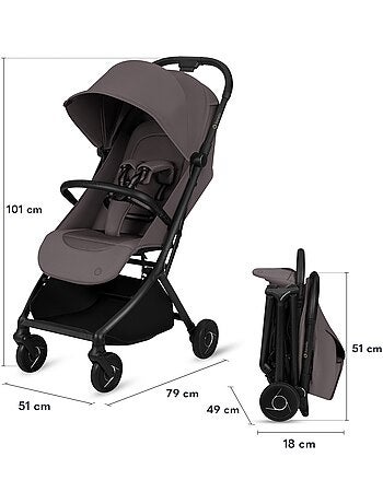 Passeggino ultracompatto LIONELO Sia - Ultraleggero: 5,9 kg - Compatibile con il trasporto aereo