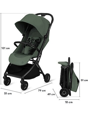 Passeggino ultracompatto LIONELO Sia - Ultraleggero: 5,9 kg - Compatibile con il trasporto aereo
