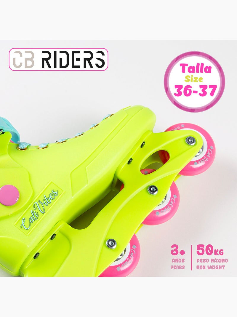 Pattini in linea giallo neon s. 36-37 cb riders N/D - Kiabi