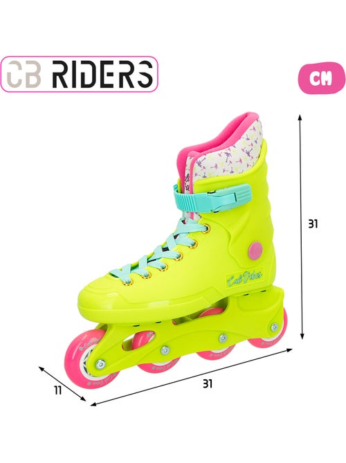 Pattini in linea giallo neon taglia 38-39 cb riders - Kiabi