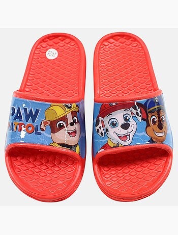 Paw patrol - ciabatte da bagno con cinturino stampato e suola modellata