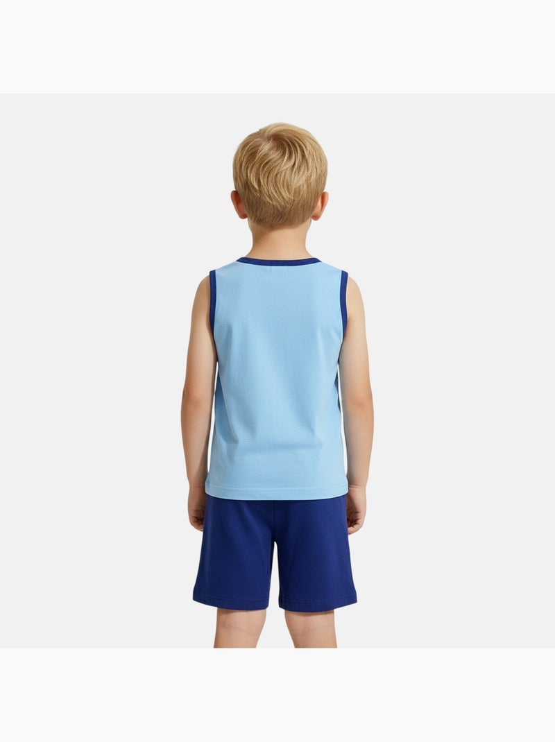 Paw Patrol - Completo bambino canotta e pantaloncini Blu - Kiabi