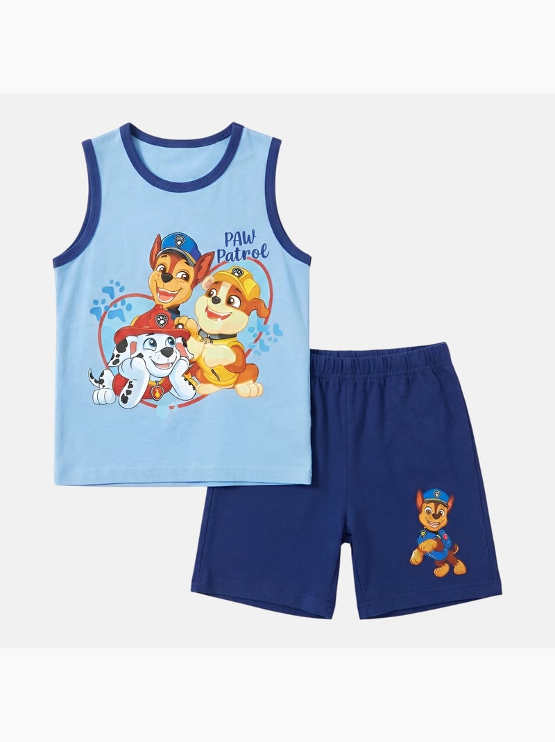 Paw Patrol - Completo bambino canotta e pantaloncini Blu - Kiabi