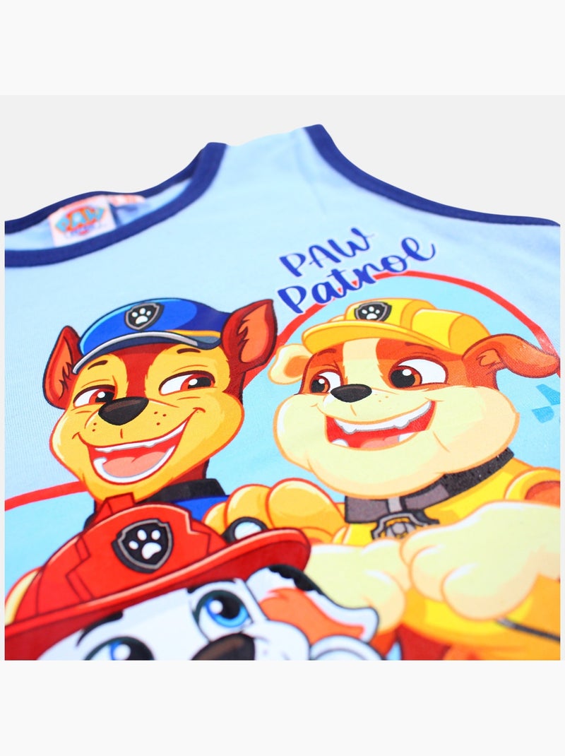 Paw Patrol - Completo bambino canotta e pantaloncini Blu - Kiabi