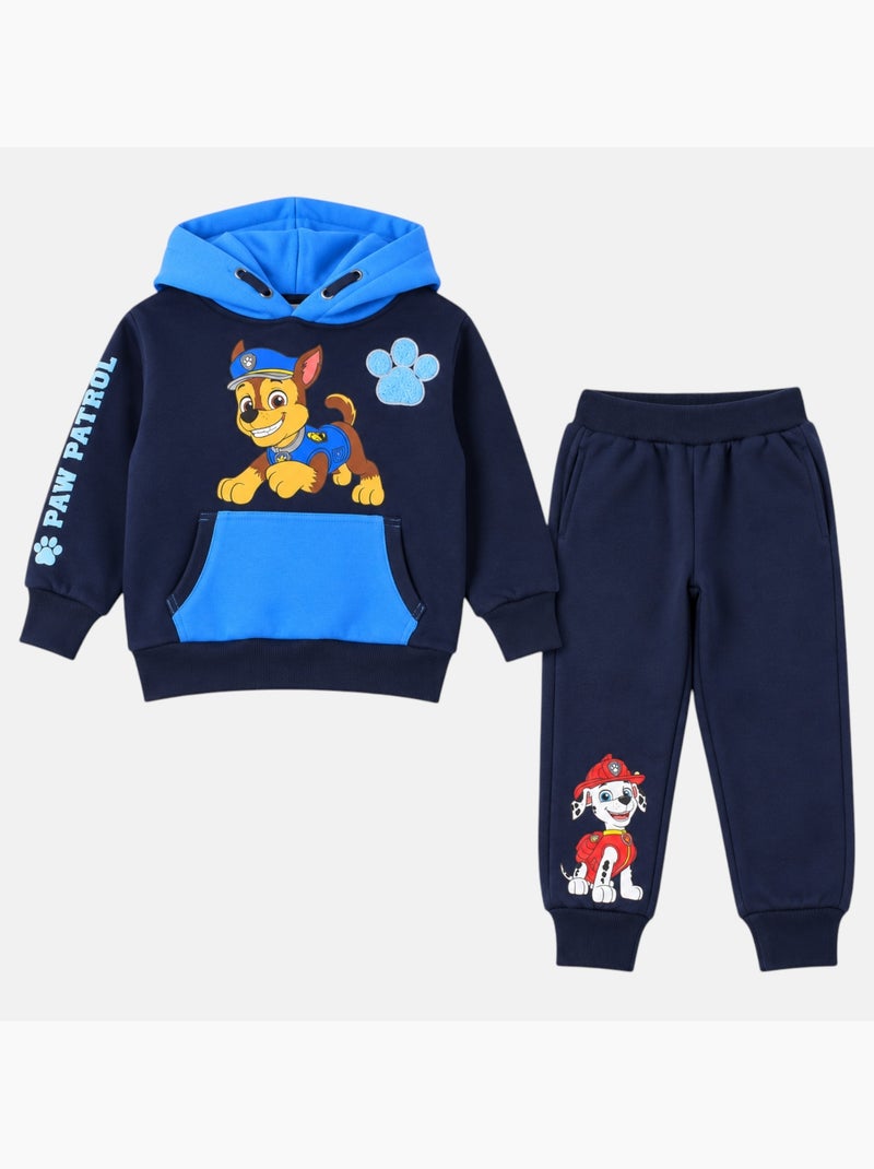 Paw patrol - completo felpa con cappuccio e pantalone  bambino Blu marino - Kiabi