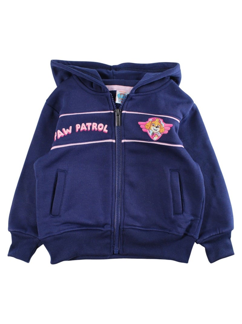 Paw Patrol - Completo giacca con cappuccio e pantaloni tuta bambina Blu marino - Kiabi