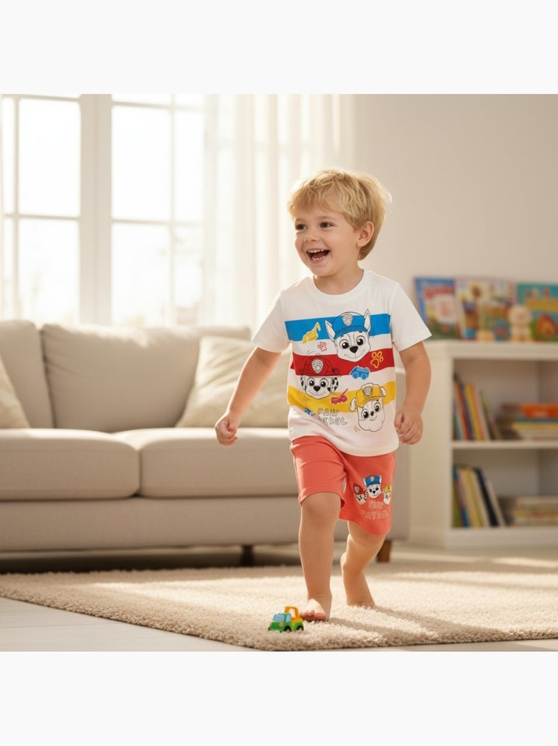 Paw Patrol - Completo maglietta e short bambino Arancione - Kiabi