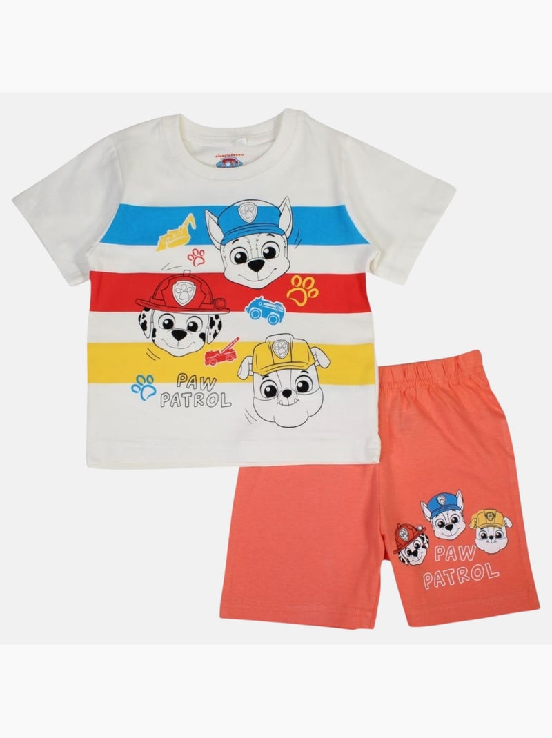 Paw Patrol - Completo maglietta e short bambino Arancione - Kiabi
