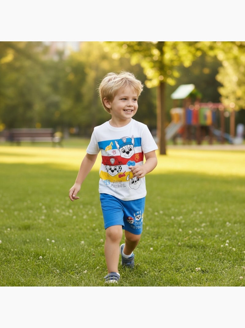 Paw Patrol - Completo maglietta e short bambino Blu - Kiabi