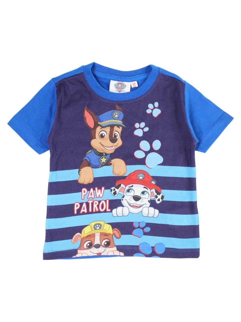 Paw Patrol - Completo maglietta e short Blu - Kiabi