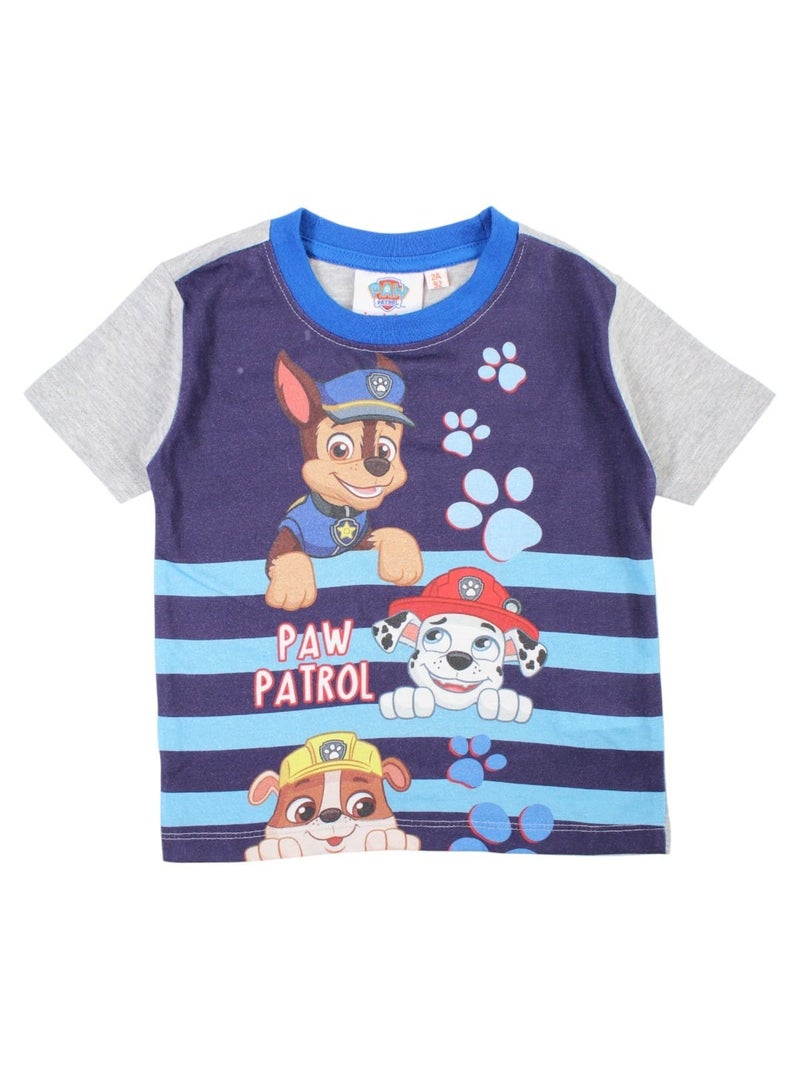 Paw Patrol - Completo maglietta e short Blu marino - Kiabi