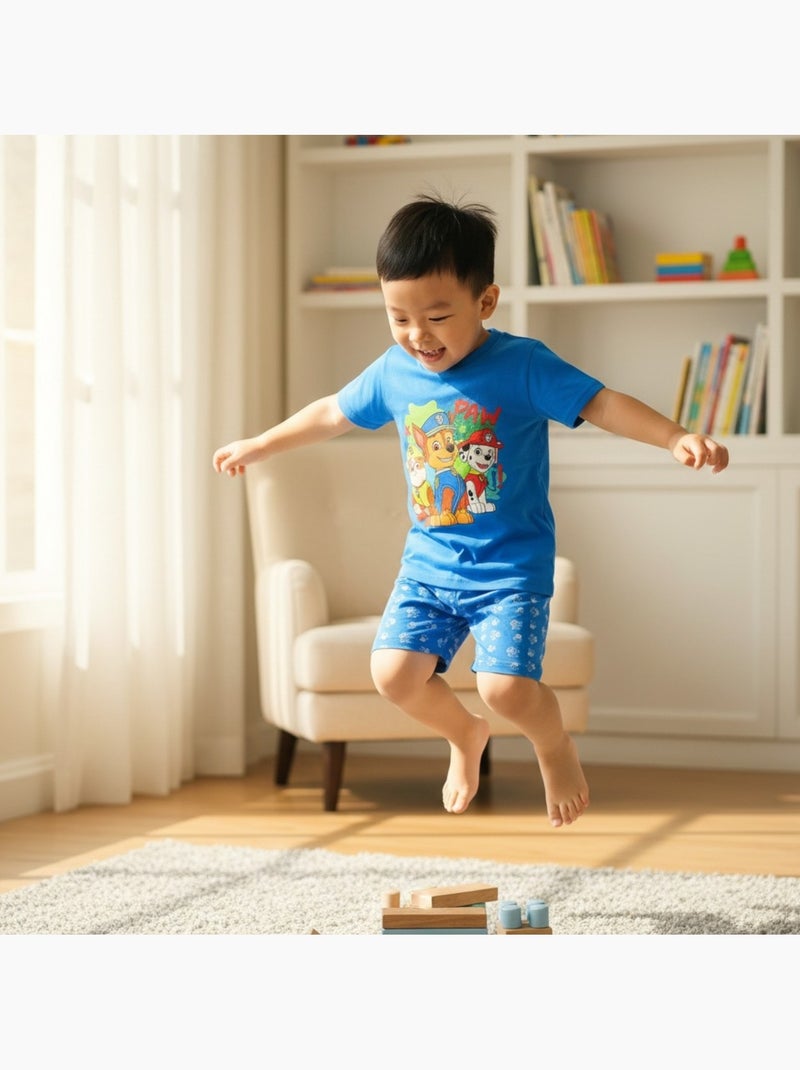 Paw Patrol - Completo t shirt e shorts bambino Blu - Kiabi