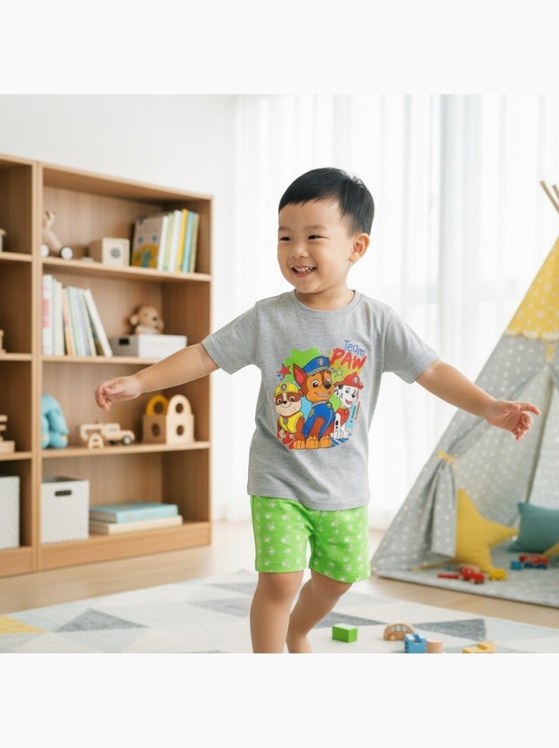 Paw Patrol - Completo t shirt e shorts bambino Grigio - Kiabi