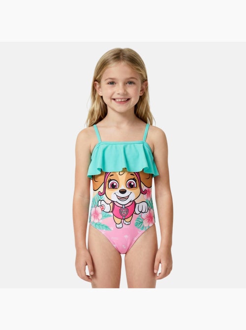 Paw patrol - costume da bagno intero con volant e spalline sottili - Kiabi Paw patrol - costume da bagno intero con volant e spalline sottili - Kiabi
