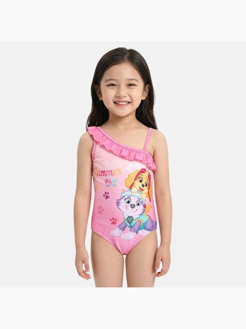Paw patrol - costume da bagno intero stampato con volant - Kiabi Paw patrol - costume da bagno intero stampato con volant - Kiabi