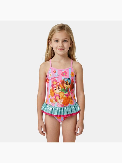 Paw patrol - costume da bagno intero stampato con volant - Kiabi
