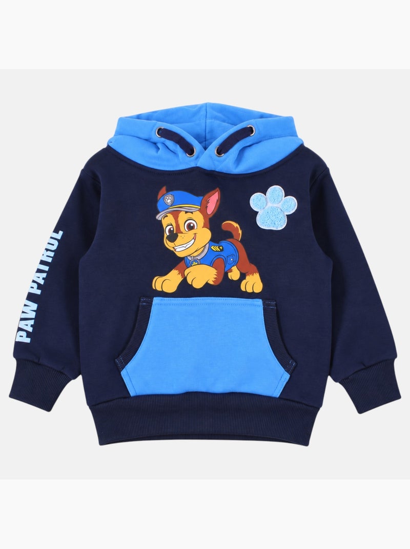 Paw patrol - felpa con cappuccio bambino  chase Blu marino - Kiabi