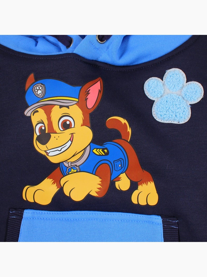 Paw patrol - felpa con cappuccio bambino  chase Blu marino - Kiabi