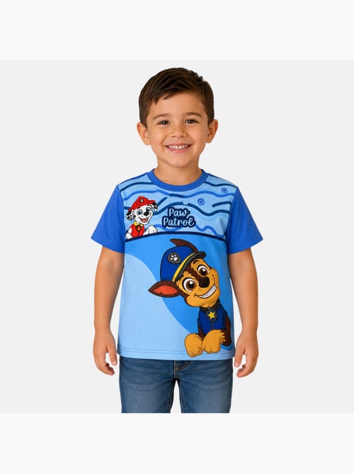 Paw patrol - maglietta a maniche corte con stampa, collo rotondo - Kiabi