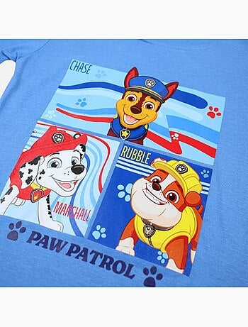 Paw patrol - maglietta a maniche corte con stampa, collo rotondo