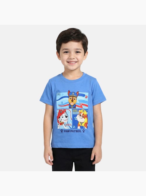 Paw patrol - maglietta a maniche corte con stampa, collo rotondo - Kiabi