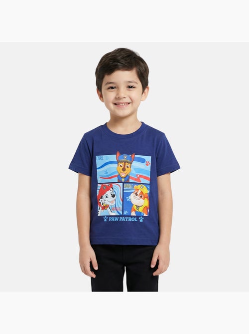 Paw patrol - maglietta a maniche corte con stampa, collo rotondo - Kiabi