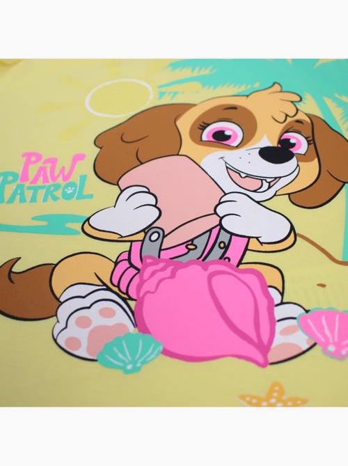 Paw patrol - maglietta a maniche corte con stampa, collo rotondo e volant - Kiabi