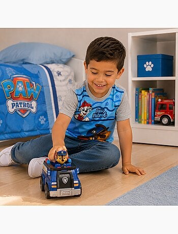 Paw patrol - maglietta a maniche corte con stampa, collo rotondo