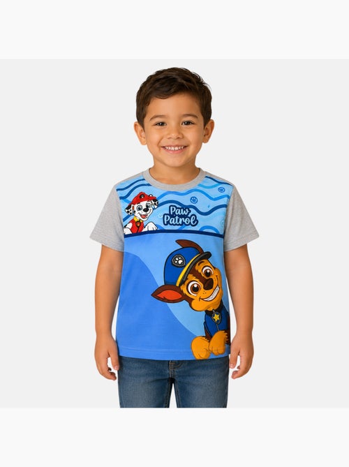 Paw patrol - maglietta a maniche corte con stampa, collo rotondo - Kiabi
