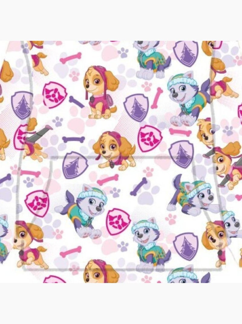 Paw Patrol - Plaid in pile con cappuccio Stella e Everest - Coperta con maniche 3-6 anni Multicolore - Kiabi