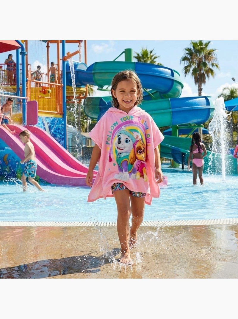 Paw Patrol - Poncho da bagno bambina Rosa - Kiabi