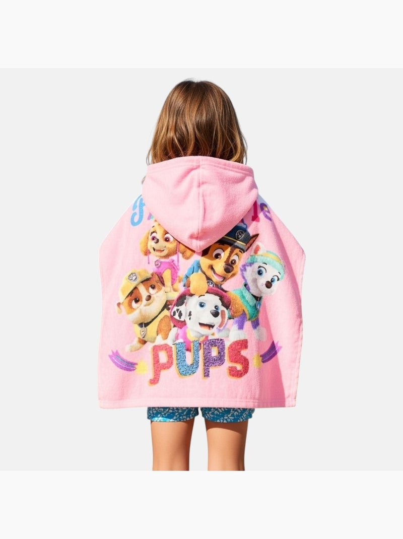 Paw Patrol - Poncho da bagno bambina Rosa - Kiabi