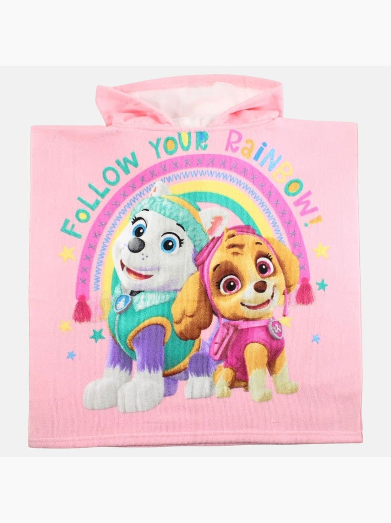 Paw Patrol - Poncho da bagno bambina Rosa - Kiabi