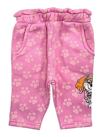 Paw patrol - set composto da felpa e pantaloni stampati con volant