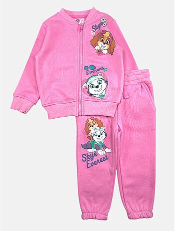 Paw patrol - set composto da giacca con cerniera e pantaloni da jogging stampati