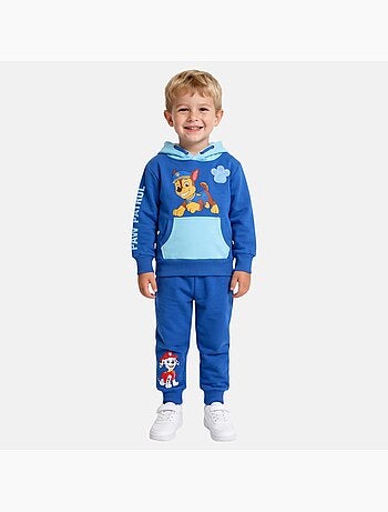 Paw patrol - set composto da giacca con zip e collo alto e pantaloni da jogging