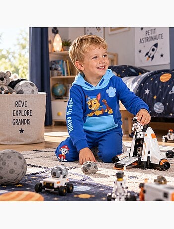 Paw patrol - set composto da giacca con zip e collo alto e pantaloni da jogging